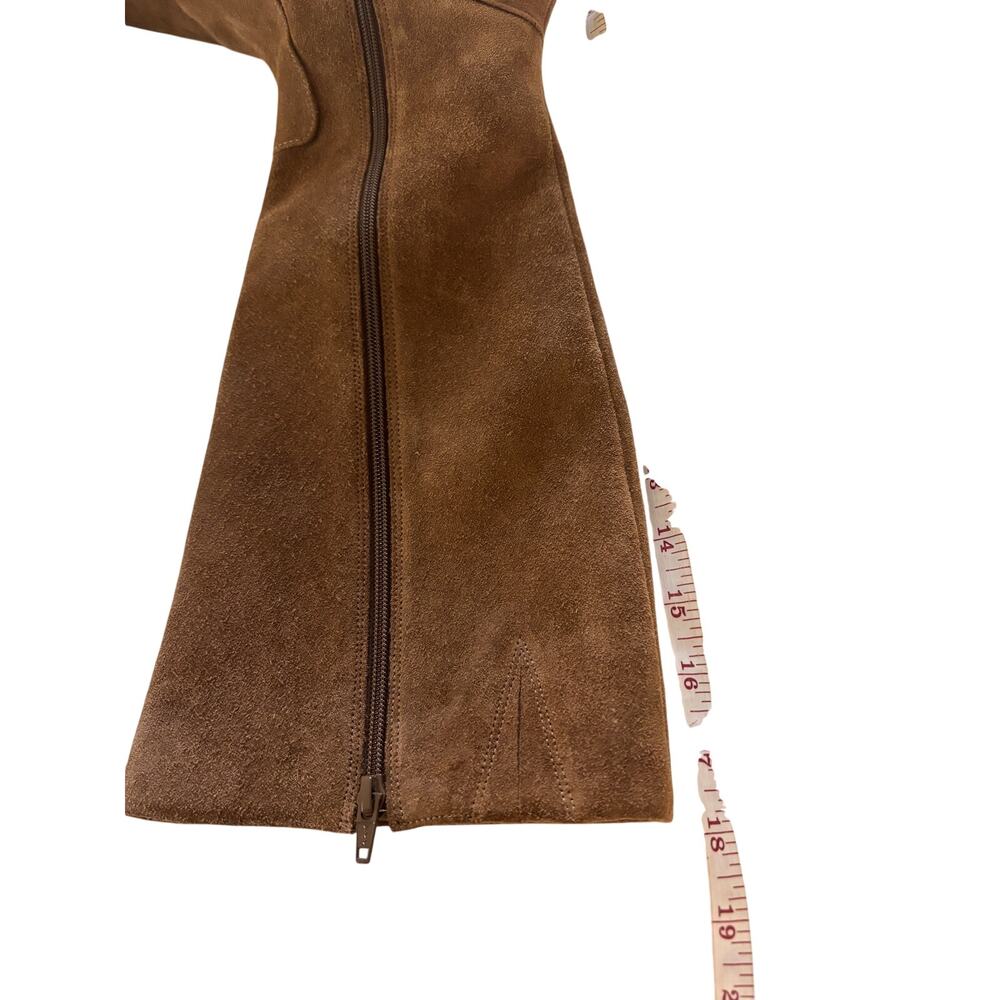 Gianni Bini Dejon Tan Suede Knee High Boots - Women's 9M - Picture 7 of 9